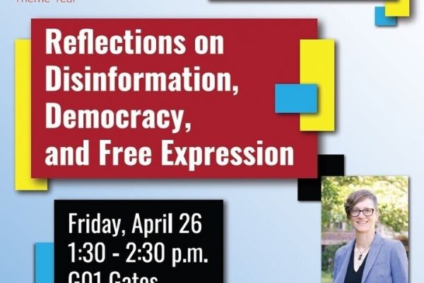 Distinguished Speaker Series on Free Expression: Dr. Kate Starbird; Reflections on Disinformation, Democracy, and Free Expression