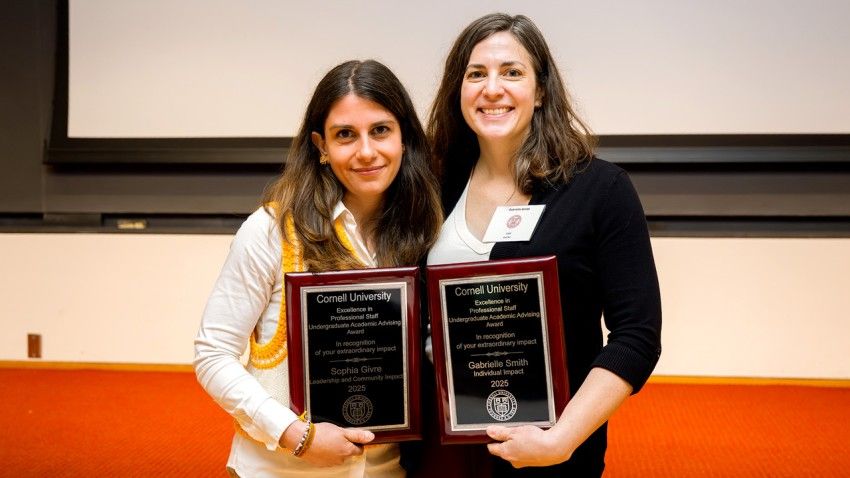 Two academic advisers earn 2025 excellence awards