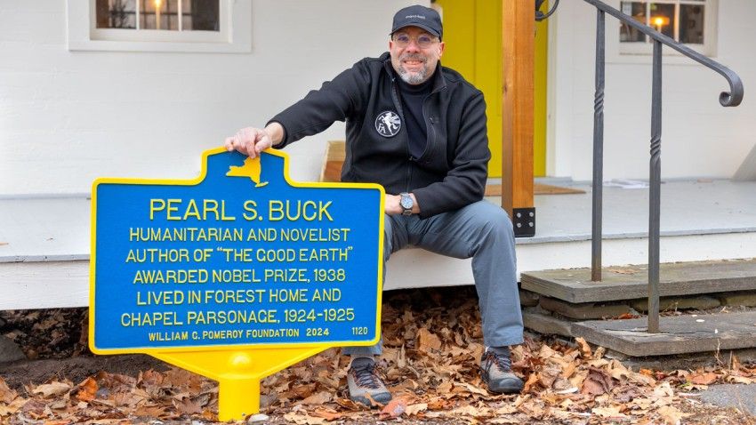 Historic marker celebrates Pearl S. Buck’s stop in Ithaca