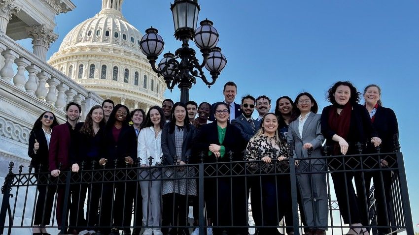 Sixteen doctoral students lobby on Capitol Hill